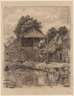 KT 1985 034
<br/>
Boerenerf aan een sloot
<br/>
<em>Graaf, Frederik de (1871-1930)</em>